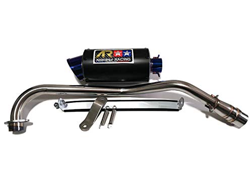 Amazon | Aodonly Racing ローマウント エキゾーストチタンカラー フル